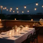 Organizzare una festa serale in terrazza: i particolari che fanno sembrare tutto professionale