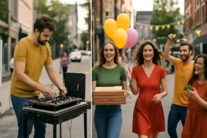 Come creare una festa itinerante in città? I passaggi che rendono tutto fluido e divertente