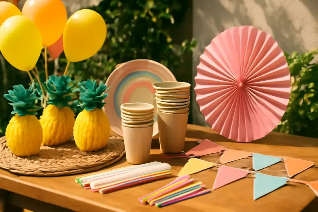 Quali materiali scegliere per le decorazioni di una festa nei mesi caldi? Evita il rischio scioglimento