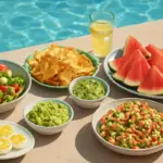 Cosa servire a una festa in piscina? Piatti freschi che restano perfetti anche al sole
