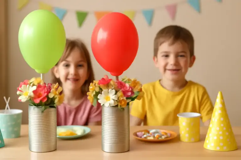 Centrotavola originali per feste di bambini: l’idea riciclo che stupisce genitori e piccoli